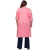 Plus Open Front Knee Length Duster Cardigan - 24seven Comfort Apparel™ - 3 of 3