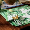 Patricia Heaton Home Green Florals And Flitters Printed Napkin Set of 4 - 2 of 3