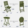 Best Choice Products 3-Piece Acacia Wood Bistro Set, Folding Patio Furniture w/ 2 Chairs, Table - 2 of 4