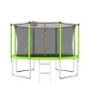Okak 8/12/14/15/16FT Outdoor Trampolines with Enclosure Net, Toddler Trampoline with Balance Bar, Basketball Hoop and Ball, Rebounder for Garden - 4 of 4