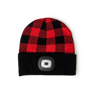 Night Scope Christmas Holiday Rechargeable LED Beanie - 1 of 3