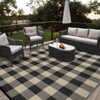 Outdoor Rug Patio Rug Waterproof Plastic Straw Rug Modern Plaid Throw Carpet UV-Resistant Reversible Mat for Camping RV Deck Porch Picnic Balcony - 4 of 4