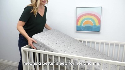 Organic Jersey Cotton Toddler Crib Sheets Set in Rust