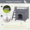Resenkos 2-Level Hamster Cage Mice and Rat House, Small Animal Habitat for Guinea Pigs, Chinchillas with Openable Top, Front Door, Shelf and Ladder, - 4 of 4