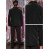 INSPIRE CHIC Men's Slim Fit One Button Shawl Lapel Wedding Tuxedo Velvet Blazer - 4 of 4