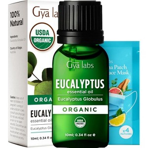 Gya Labs Organic Eucalyptus Essential Oil 100% Pure Natural Eucalyptus Oil Natural Aromatherapy 0.34 Fl Oz - 1 of 1