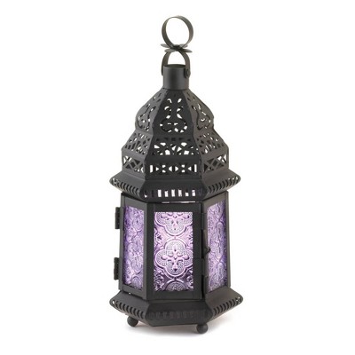Iron/Glass Moroccan Style Outdoor Lantern - Zingz & Thingz