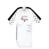 Hudson Baby Infant Girl Cotton Gowns, Girl Mommy Red Black - 2 of 4