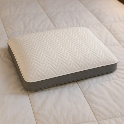TopComfy Support Pillow Geli Pillow with Water Activated Cooling Gel for Ultimate Sleep Comfort, White, 23.5"*8"*8"