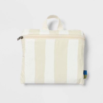 Open Story 14" Americana Packable Tote Bag - Open Story™ Cream Stripe — фото 3