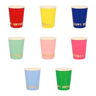 Meri Meri Happy Birthday Party Cups