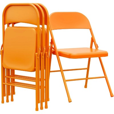 homfan  Meta lFolding Chairs Portable Kitchen Chair Foldable ，350lb Weight