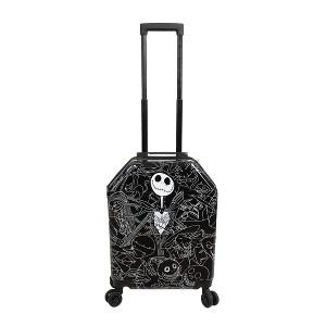 Nightmare Before Christmas Jack Skellington 20" Carry-On Luggage With Wheels And Retractable Handle - 1 of 4