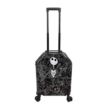 Nightmare Before Christmas Jack Skellington 20” Carry-On Luggage With Wheels And Retractable Handle