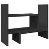 vidaXL Desk Organiser Black 15.2x6.7x15.4" Engineered wood - 2 of 4