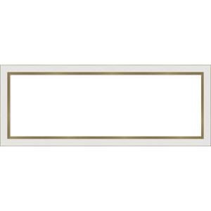 Amanti Art Eva White Gold Narrow Framed Magnetic Dry Erase Board - 1 of 4