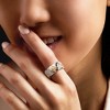 Ross-Simons Sterling Silver and 18kt Gold Over Sterling Celestial Ring With Diamonds - 2 of 4