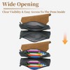 Unique Bargains Two-Tier Hand Carry Style Pencil Pouch with Large Capacity for Office Supplies 1 Pc - 4 of 4