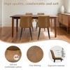 SKRAN Dining Chairs Set of 4, PU Leather Upholstered Seat with Sturdy Metal Legs and Comfort Backrest for Kitchen, Restaurant and Living Room - 4 of 4