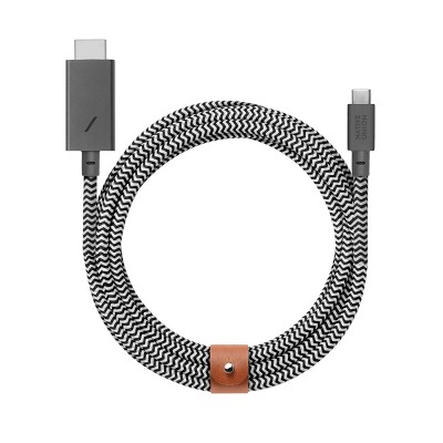 Native Union Belt XL 10' Braided USB-C to HDMI Cable - Zebra