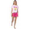 Nickelodeon SpongeBob SquarePants Women's Chillin' 2-Piece Pajama Short Set Pink - 2 of 4