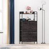 Dresser for Bedroom with 5 Drawers, Small Dressers & Chests of Drawers, Vertical Fabric Tower Drawer Organizer Unit - 2 of 4