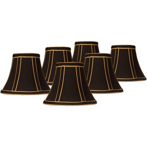 Black and Gold Cotton Lamp Shades