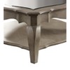 Chelmsford Clear Glass & Antique Taupe Finish Coffee Table - 4 of 4