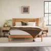 Saracina Home Queen Fluted Headboard Bed Blonde : Target