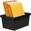 Storex Medium Classroom Storage Bin 16.75" x 11.87" x 8.28" Black (STX61429U06C) - 2 of 3