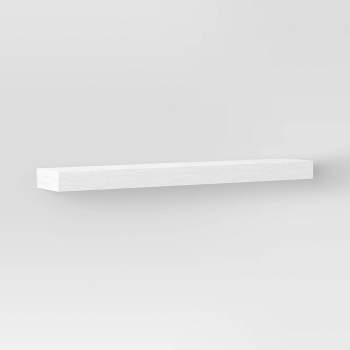 36" Floating Wood Shelf White - Threshold™