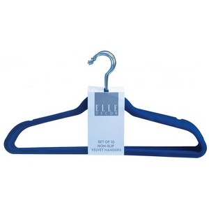10-Pack Non-Slip Velvet Hangers – Slim Flocked Hangers for Shirts & Coats , Space-Saving and Elegant Closet Organizers - 1 of 1