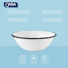 Granite Wire 7-Inch Enameled Steel Bowl - Durable Indoor/Outdoor Bowl - Oven & Fire-Safe, Dishwasher-Safe & Reusable Stackable Bowl - 3 of 4