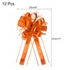 Unique Bargains Large Pull Bow Metallic Gift Wrapping Ribbon for Wedding 12 Pcs - 2 of 4