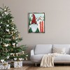 Stupell Industries Gnome Skiing Winter Slopes Black Floater Framed Canvas Wall Art - 2 of 4