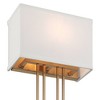 Possini Euro Design Possini Euro Siobhan 16" High Gold and White Wall Sconce - 3 of 4