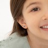 Girl's Classic Round Solitaire Screw Back Sterling Silver Earrings - In Season Jewelry - 2 of 4