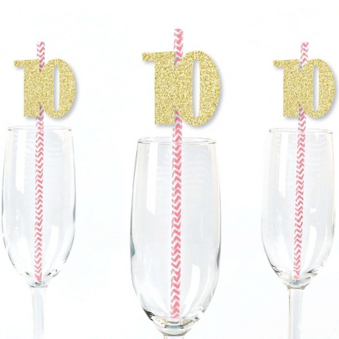 Gold Star Party Straws (Set of 25)