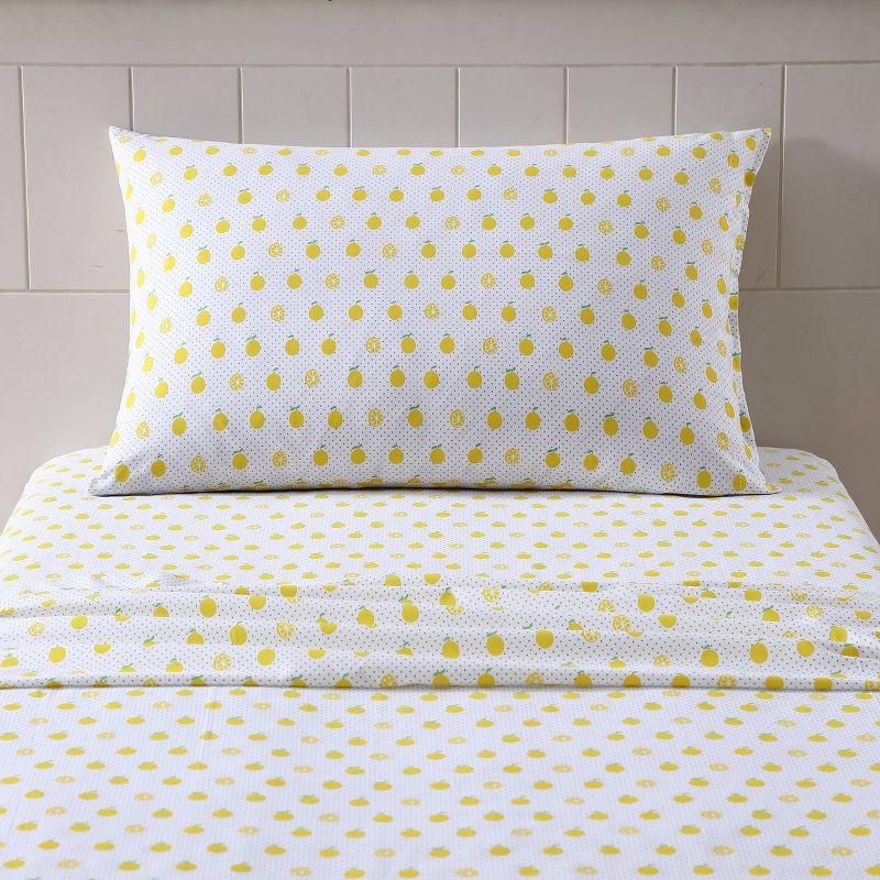 Printed Pattern Percale Cotton Sheet Set - Poppy & Fritz, 6 of 19