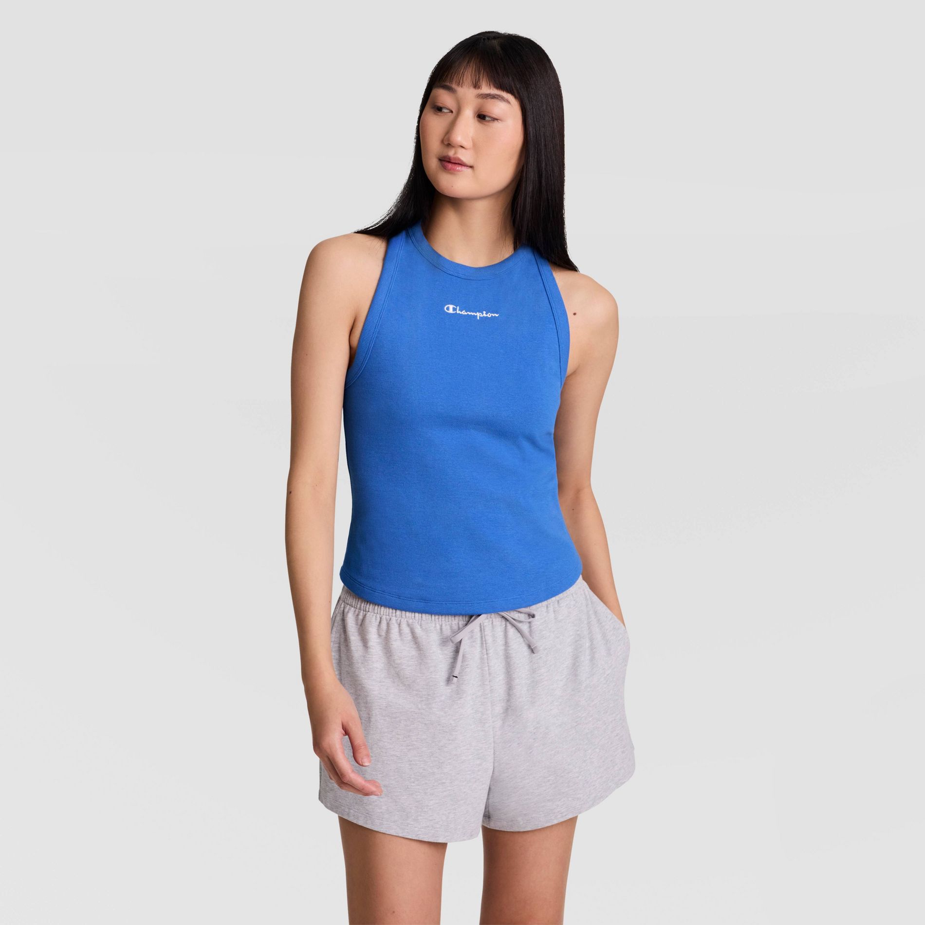 Champion Women's Iconic Essentials Ribbed Tank Top