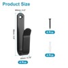 Unique Bargains Metal Wall Mount Horizontal Snowboard Storage Hooks 0.79" x 3.9" - 2 of 4