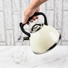 SharpChef Whistling Stovetop Tea Kettle,Food Grade Stainless Steel, Cool Touch Ergonomic Handle, Fast Boil, for Gas, Electric, and Glass Ranges - 3L - 2 of 4