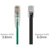 Monoprice Cat6 Ethernet Patch Cable - 10 feet - Green | Snagless RJ45 Stranded 550MHz UTP CMR Riser Rated Pure Bare Copper Wire 28AWG - SlimRun Series - 2 of 4