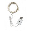 Perfect Holiday 100 LED USB Plug In Silver Copper Fairy Light in White - 2 of 2