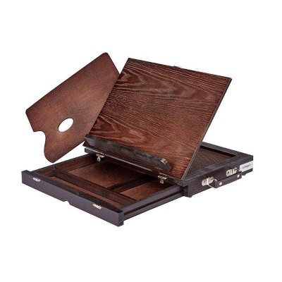 Kingart Solid Wood Tabletop Easel w/Drawer - Espresso