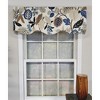 RLF Home Antonia Provence Colorful Leaves and Blossoms Effortless Installation Luxurious Window Treatment Valance 50" X 15" - 2 of 4