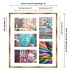 PosterPalooza | Metallic Gold Bronze Finish Collage Frame - White Mat, 20 Frame Sizes, UV Acrylic - 2 of 4