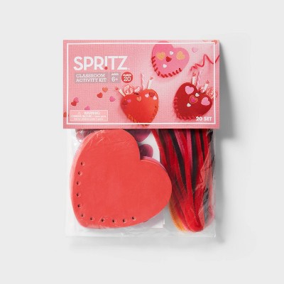 Heart Pocket Valentine's Day Craft Activity Kits - Spritz™