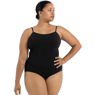 Capezio Black Women's Camisole Leotard with BraTek, Large