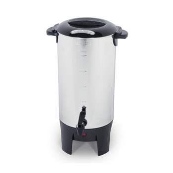 West Bend Commercial Large Capacity Coffee Urn, 55-Cup Coffee Maker, in Stainless  Steel (13550)